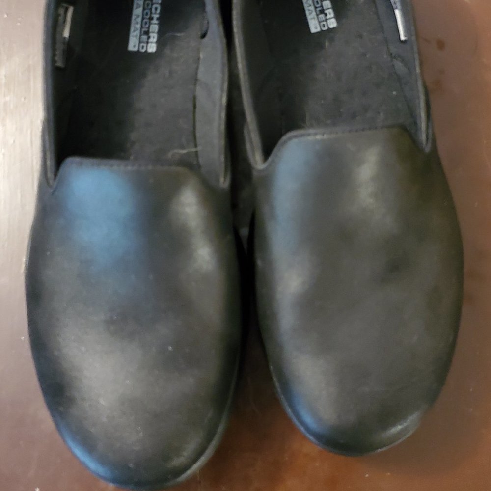 Skechers Black Loafers for Work Ultra Go
